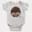 Be Happy, Cool Down, Cool Down, Cool Down Short Sleeve Baby Onesie in White Color